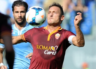 Francesco Totti Roma vs SS Lazio Serie