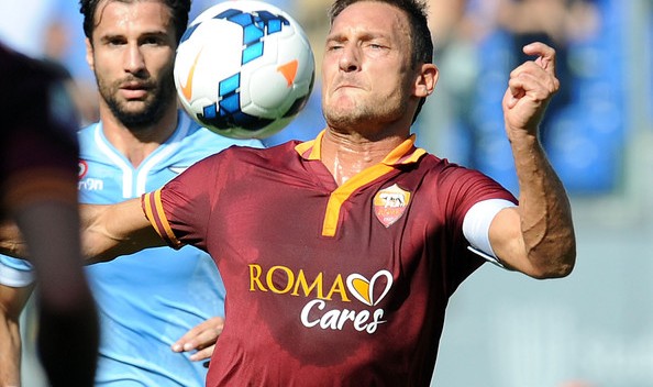Francesco Totti Roma vs SS Lazio Serie