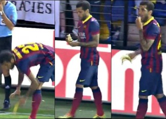 Dani Alves reponds aux raciste a la banane