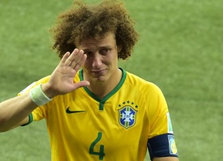 David Luiz en pleurs